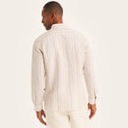 Camisa Nautica Mangas Largas Rayas para Caballeros
