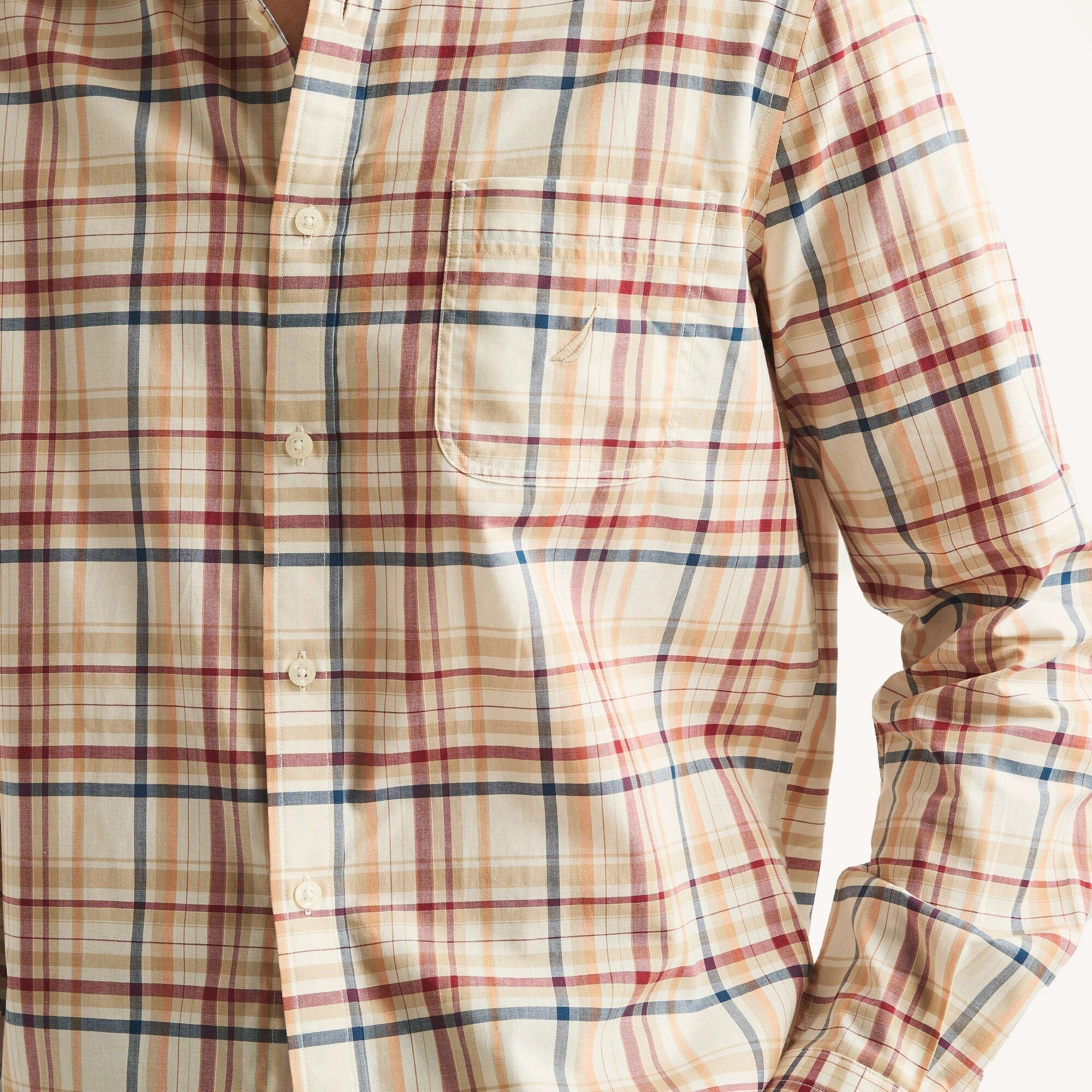 Camisa Nautica Mangas Largas Cuadros Para Caballeros by Nautica