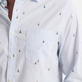 Camisa Nautica Mangas Largas Estampada Para Caballeros by Nautica