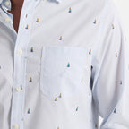 Camisa Nautica Mangas Largas Estampada Para Caballeros by Nautica