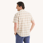 Camisa Nautica Mangas Cortas Cuadros para Caballeros