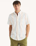 Camisa Nautica Mangas Cortas Rayas para Caballeros