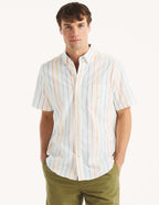 Camisa Nautica Mangas Cortas Rayas para Caballeros