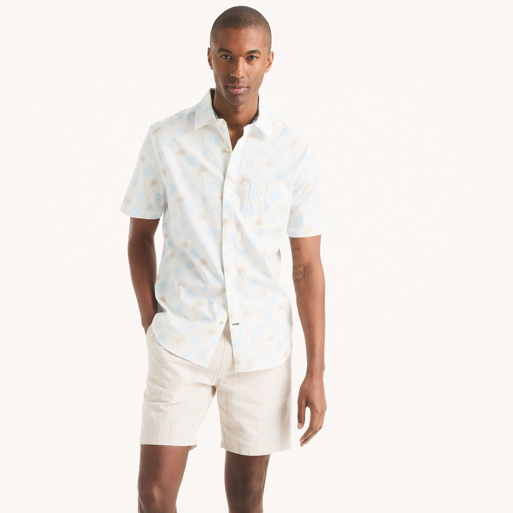Camisa Nautica Mangas Cortas Estampado para Caballeros