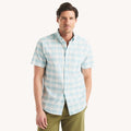 Camisa Nautica Mangas Cortas Cuadros para Caballeros