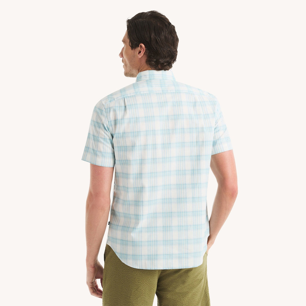 Camisa Nautica Mangas Cortas Cuadros para Caballeros