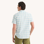 Camisa Nautica Mangas Cortas Cuadros para Caballeros