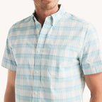 Camisa Nautica Mangas Cortas Cuadros para Caballeros
