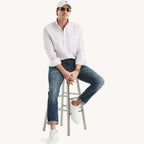 Camisa Nautica Mangas Largas Cuadros para Caballeros