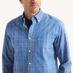 Camisa Nautica Mangas Largas Cuadros para Caballeros