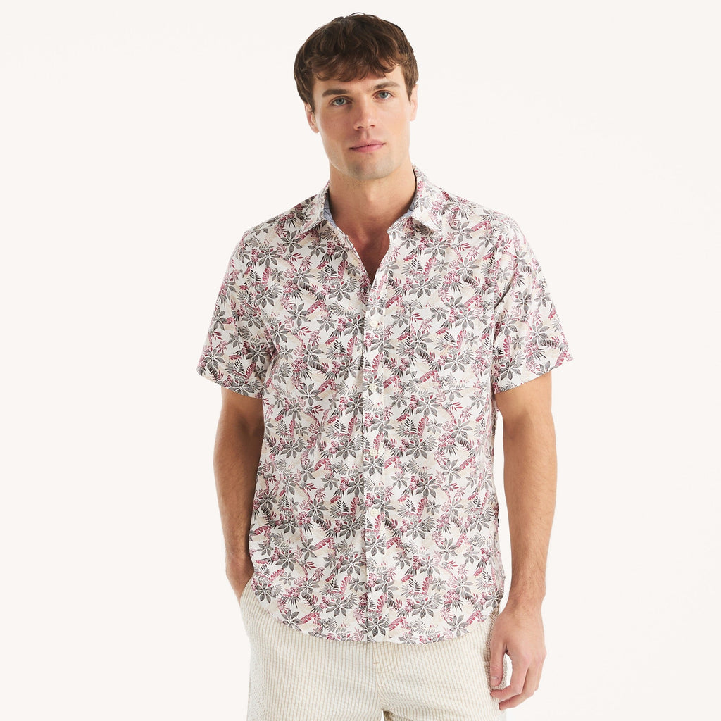 Camisa Nautica Mangas Cortas Estampado para Caballeros