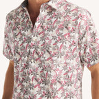 Camisa Nautica Mangas Cortas Estampado para Caballeros