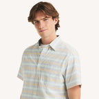 Camisa Nautica Mangas Cortas Rayas para Caballeros