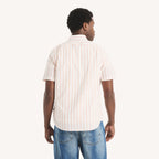 Camisa Nautica Mangas Cortas Rayas para Caballeros