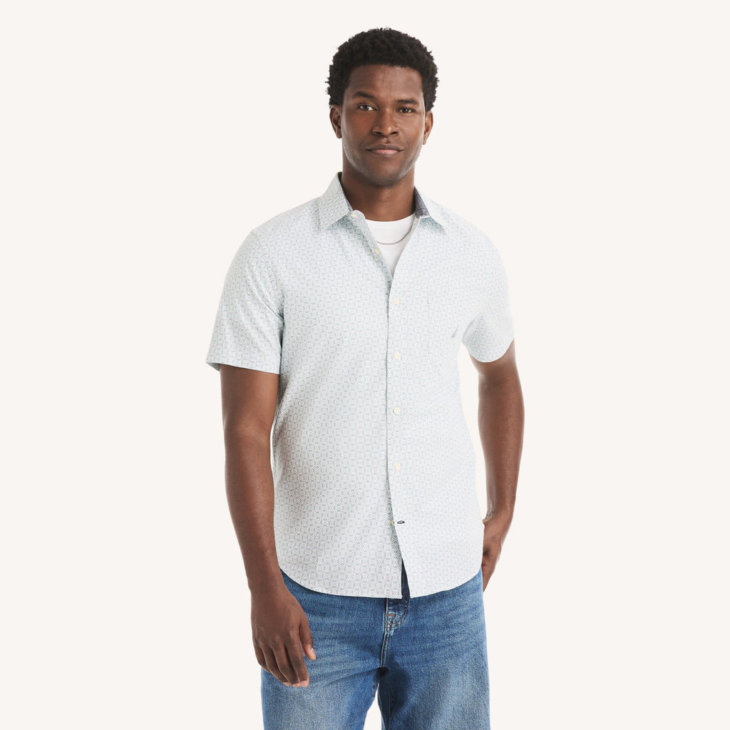 Camisa Nautica Mangas Cortas Estampado para Caballeros