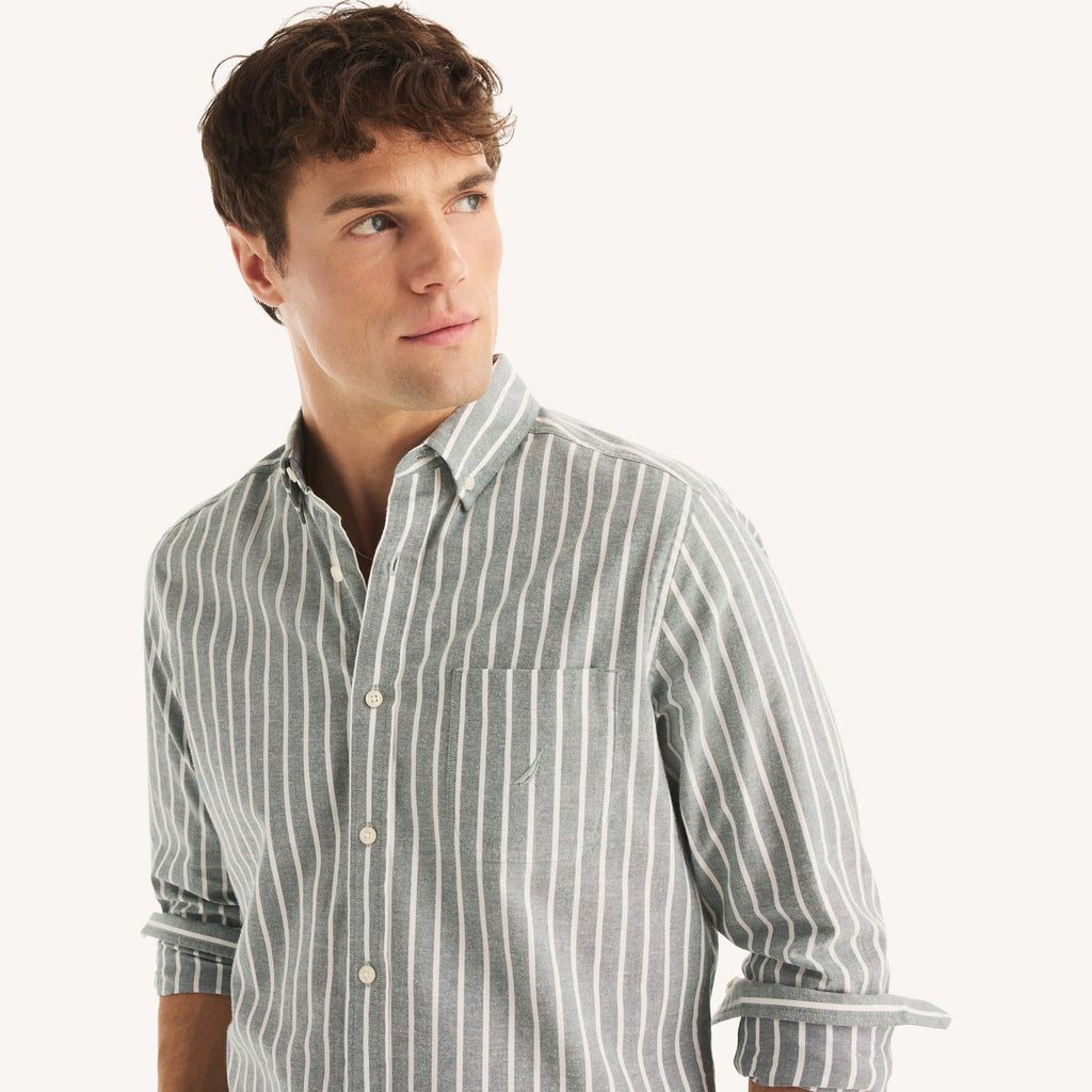 Camisa Nautica Mangas Largas Rayas para Caballeros