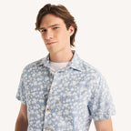 Camisa Nautica Mangas Cortas Estampado para Caballeros