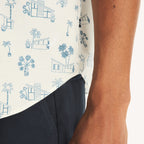 Camisa Nautica Mangas Cortas Estampado para Caballeros