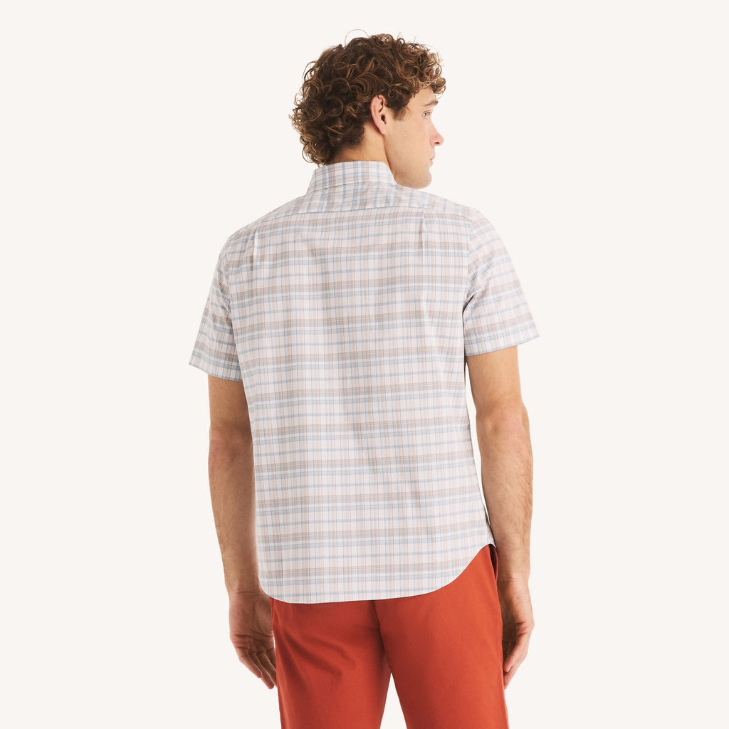 Camisa Nautica Mangas Cortas Cuadros para Caballeros