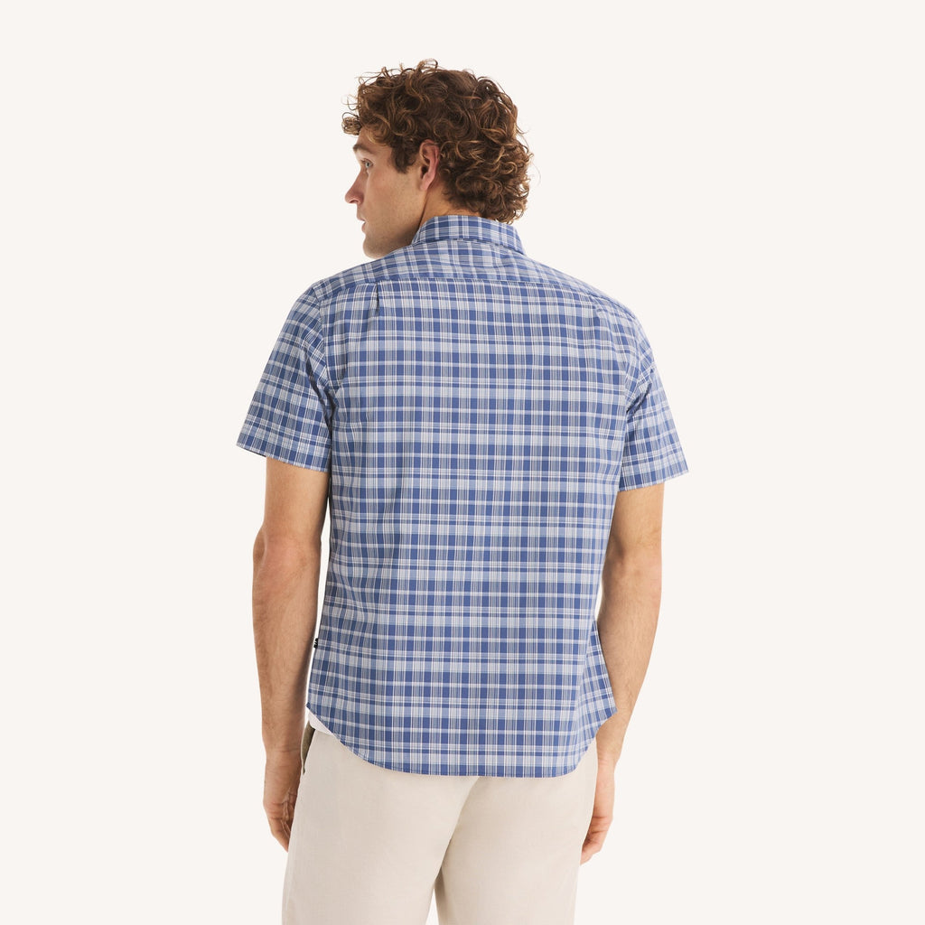 Camisa Nautica Mangas Cortas Cuadros para Caballeros