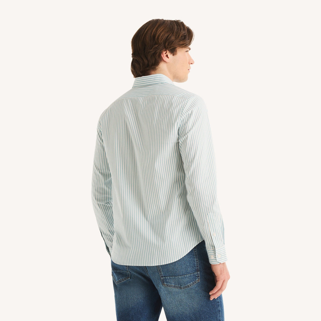 Camisa Nautica Mangas Largas Rayas para Caballeros
