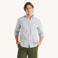 Camisa Nautica Mangas Largas Cuadros para Caballeros
