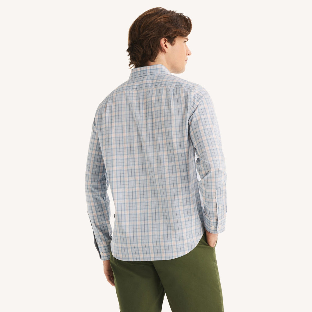 Camisa Nautica Mangas Largas Cuadros para Caballeros