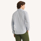 Camisa Nautica Mangas Largas Cuadros para Caballeros