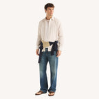 Camisa Nautica Mangas Largas Cuadros para Caballeros