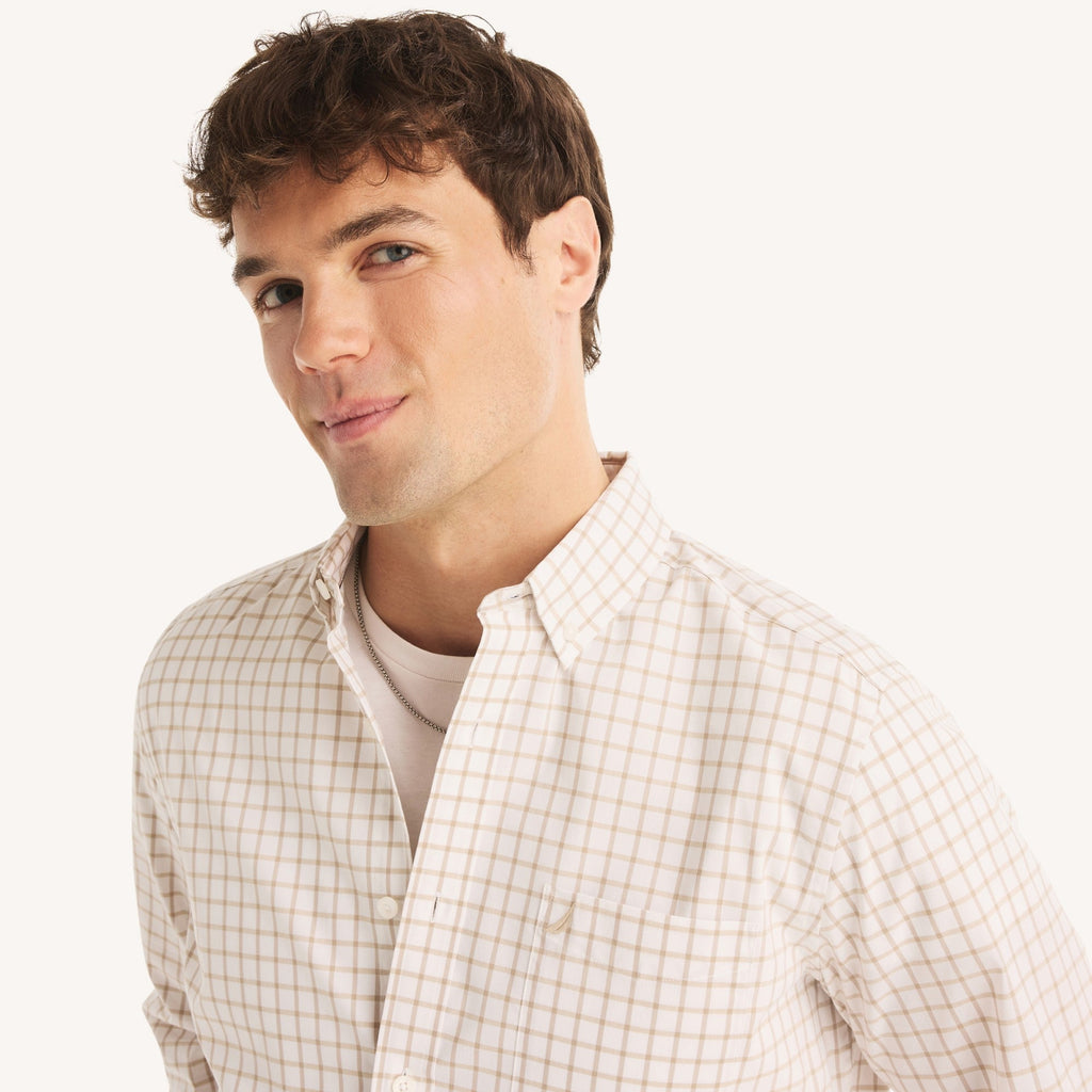 Camisa Nautica Mangas Largas Cuadros para Caballeros