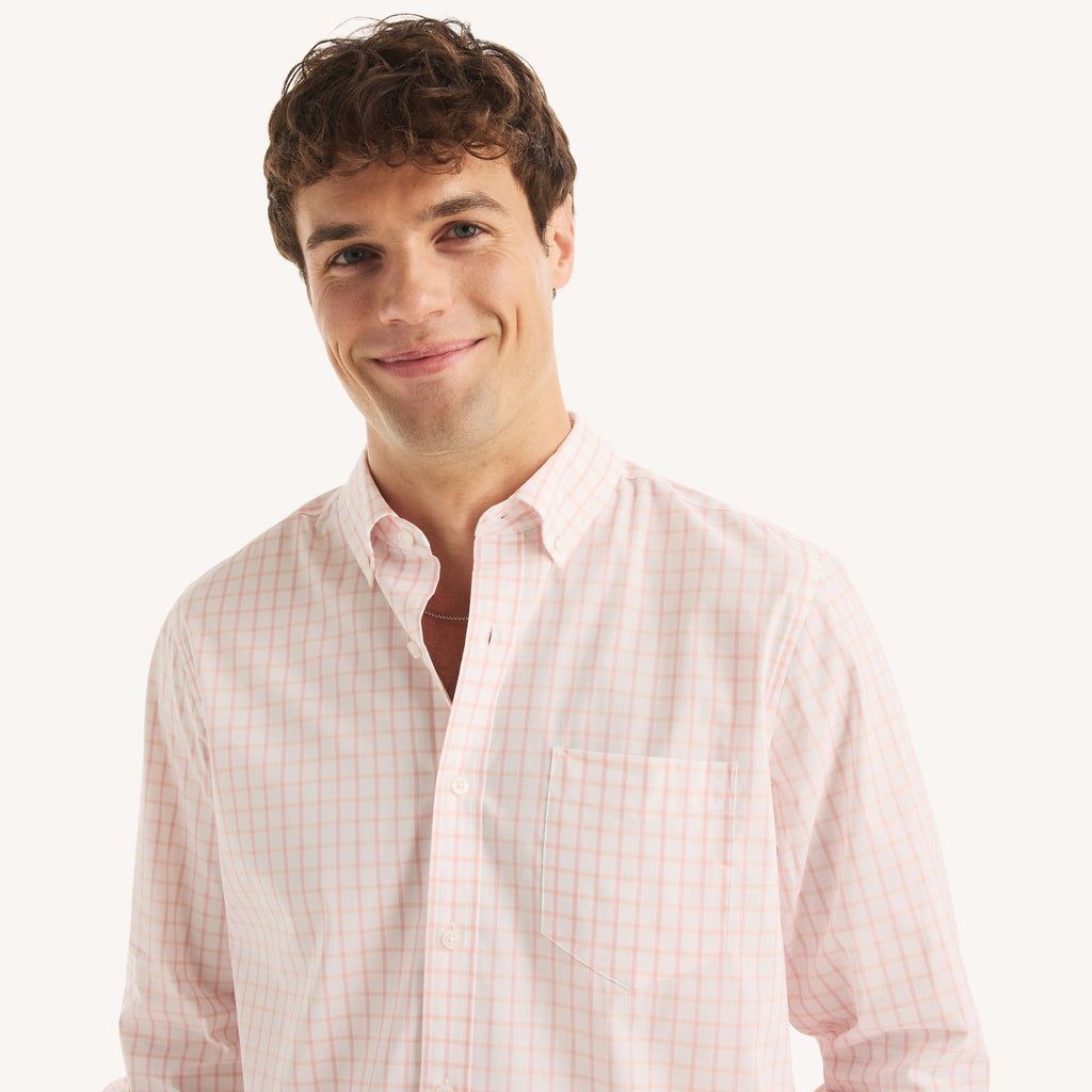 Camisa Nautica Mangas Largas Cuadros para Caballeros