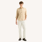 Camisa Nautica Mangas Largas Lisa para Caballeros
