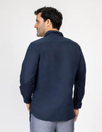 Camisa Nautica Mangas Largas Lisa para Caballeros