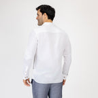Camisa Nautica Mangas Largas Lisa para Caballeros