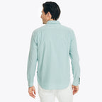 Camisa Nautica Mangas Largas Lisa para Caballeros