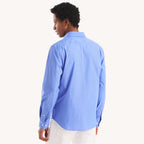 Camisa Nautica Mangas Largas Lisa para Caballeros