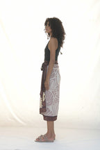WRAP SKIRT LINO/CARACOLES