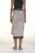WRAP SKIRT LINO/CARACOLES