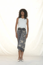 WRAP SKIRT LINO/COLLAGE PALMAS