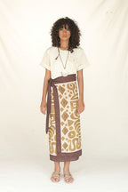 WRAP SKIRT LINO/ETNICO