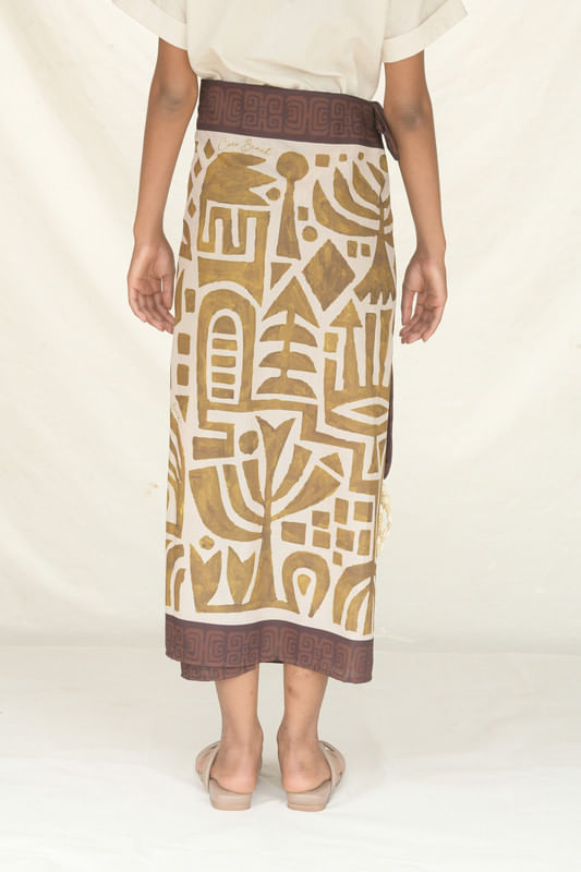 WRAP SKIRT LINO/ETNICO