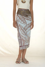 WRAP SKIRT LINO/HOJAS