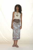 WRAP SKIRT LINO/HOJAS