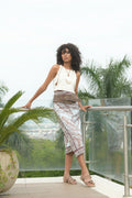 WRAP SKIRT LINO/HOJAS