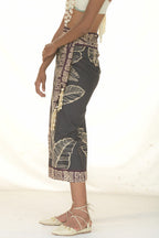 WRAP SKIRT LINO/HOJAS