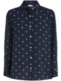 Blusa Tommy Hilfiger Mangas Largas Estampada Para Damas by Tommy Hilfiger