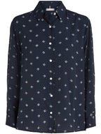 Blusa Tommy Hilfiger Mangas Largas Estampada Para Damas by Tommy Hilfiger