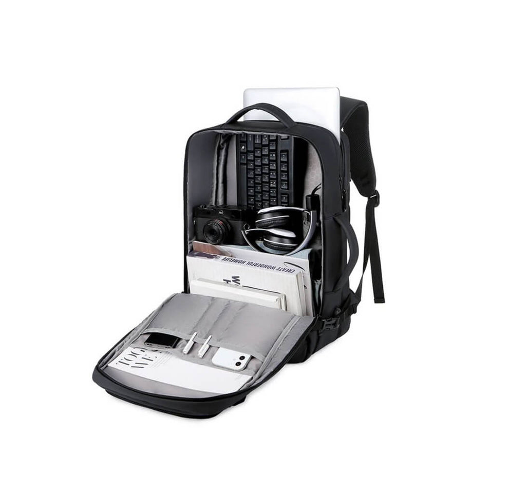 Mochila De Gran Capacidad Impermeable Con Puertos De Carga USB (17'')