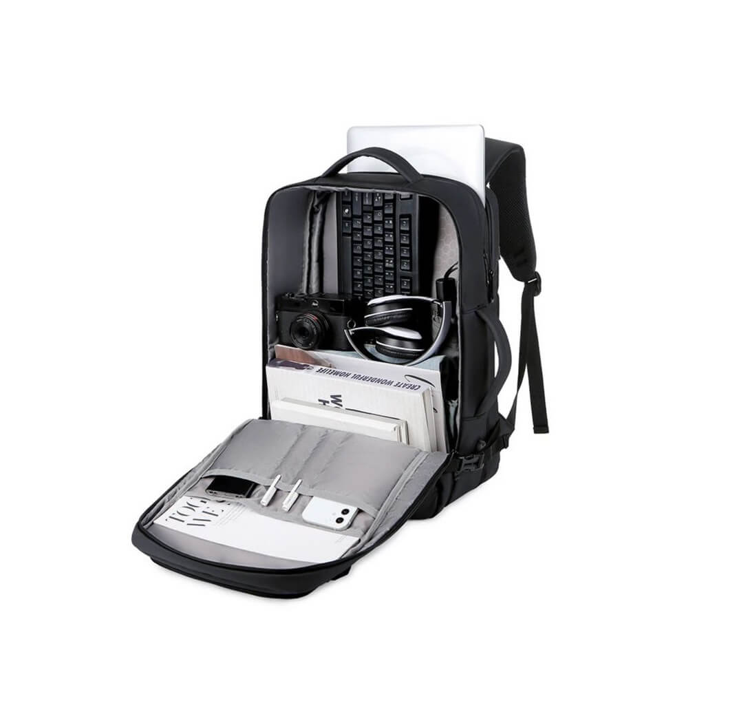 Mochila De Gran Capacidad Impermeable Con Puertos De Carga USB (17'')