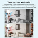 Cámara Triple Lente WiFi E27 – Seguridad Inteligente 3 Pantallas en Tiempo Real